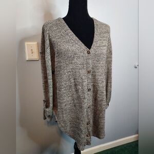 No Boundaries Size XL (15-17) Button Front ShirtTail Top